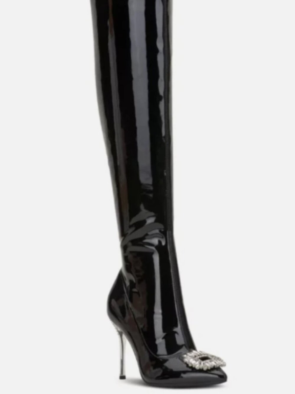 INC Romina Embellished Point Toe Pumps Tall Knee-High Boots Black MULIT SIZES